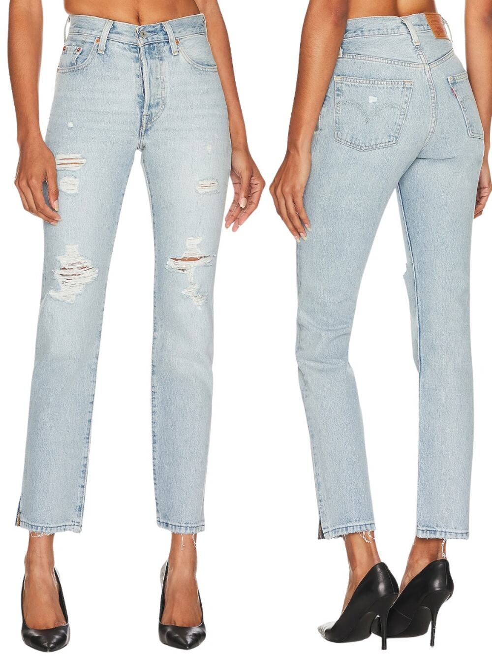 LEVI'S Premium 501 Original Straight Jeans Women's Around Here Size 28
